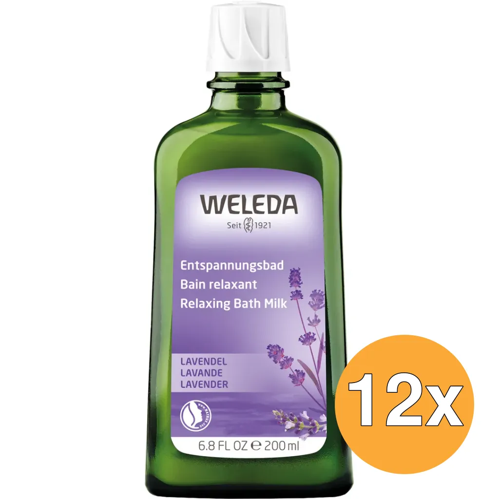 12x WELEDA Lavendel ontspanningsbad (200 ml)