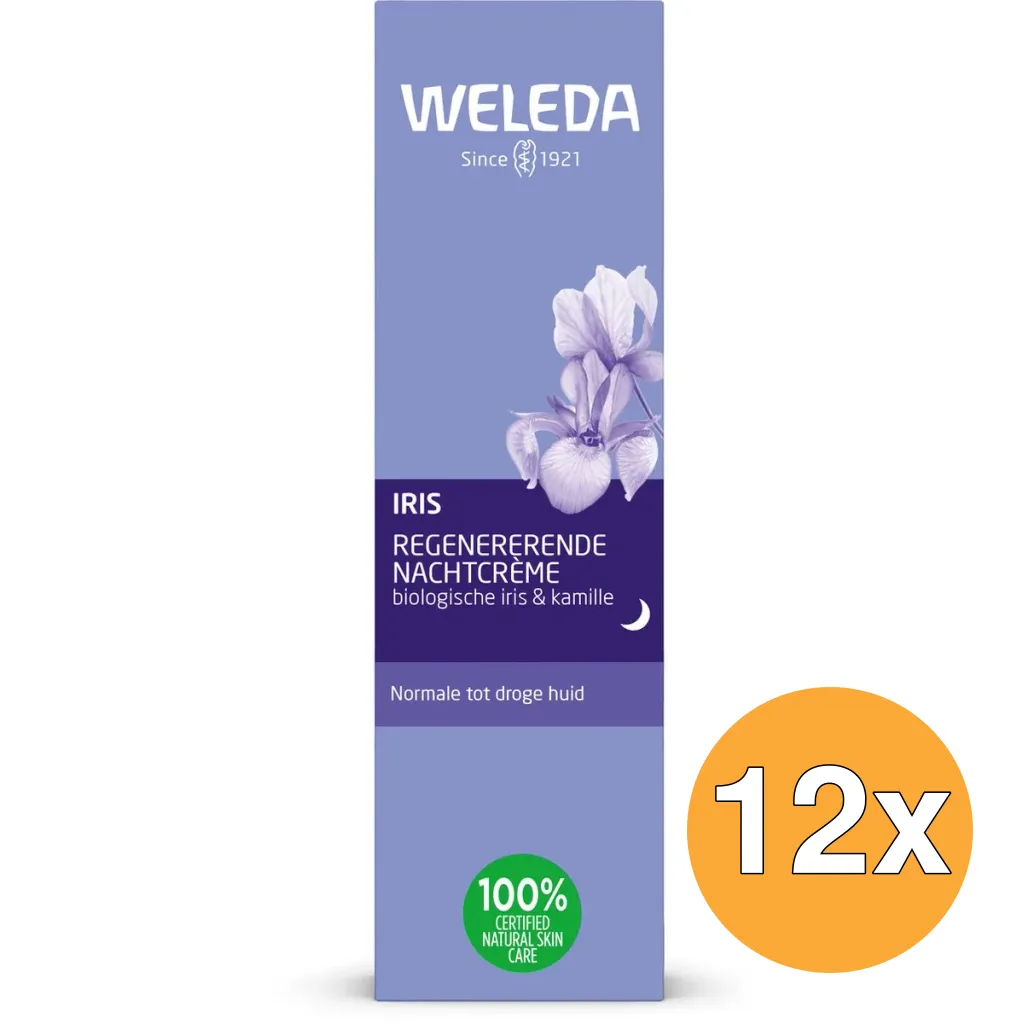 12x Weleda Iris Regenererende Nachtcreme (30 ml)