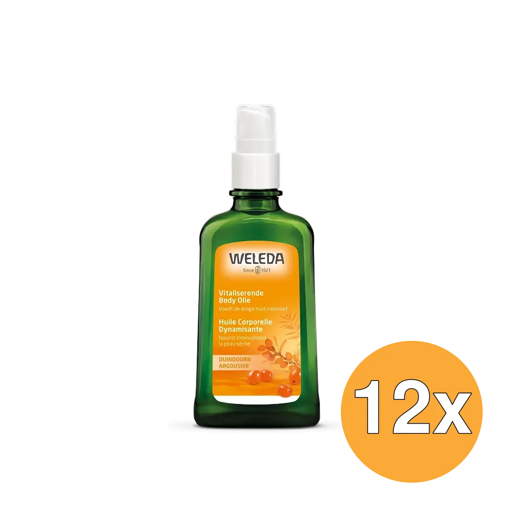 12x WELEDA Duindoorn vitaliserende body olie (100 ml)