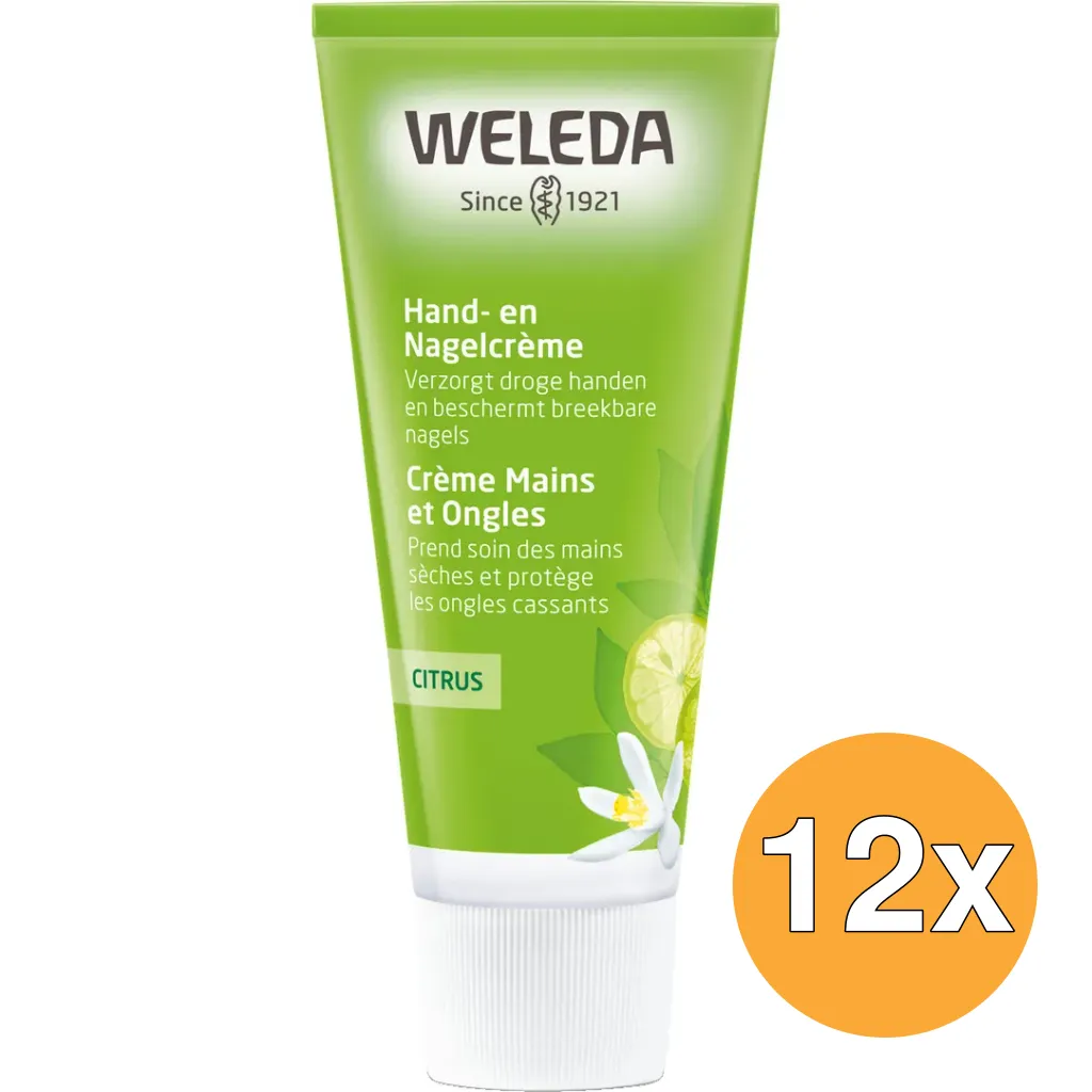 12x WELEDA Citrus hand en nagel creme (50 ml)