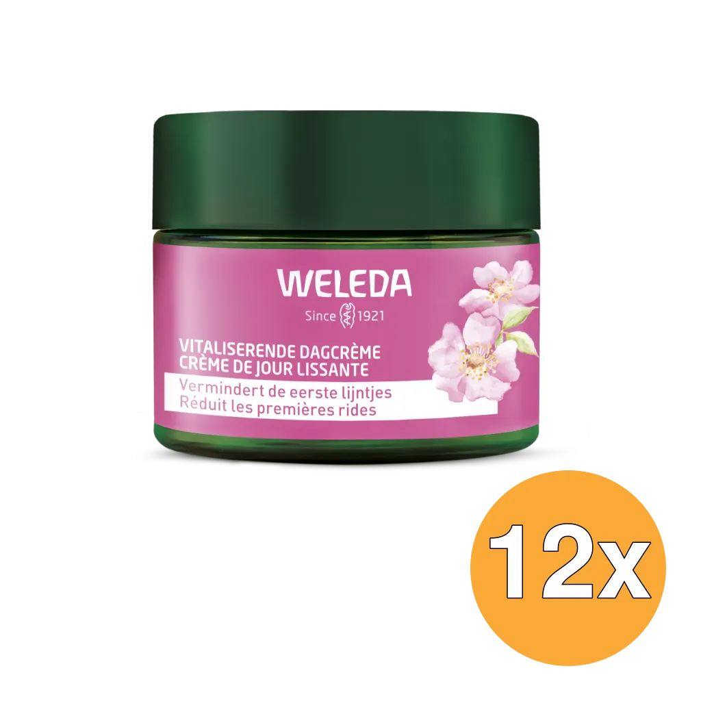 12x Weleda Wilde Rozen & Witte Thee Vitaliserende Dagcreme (40 ml)