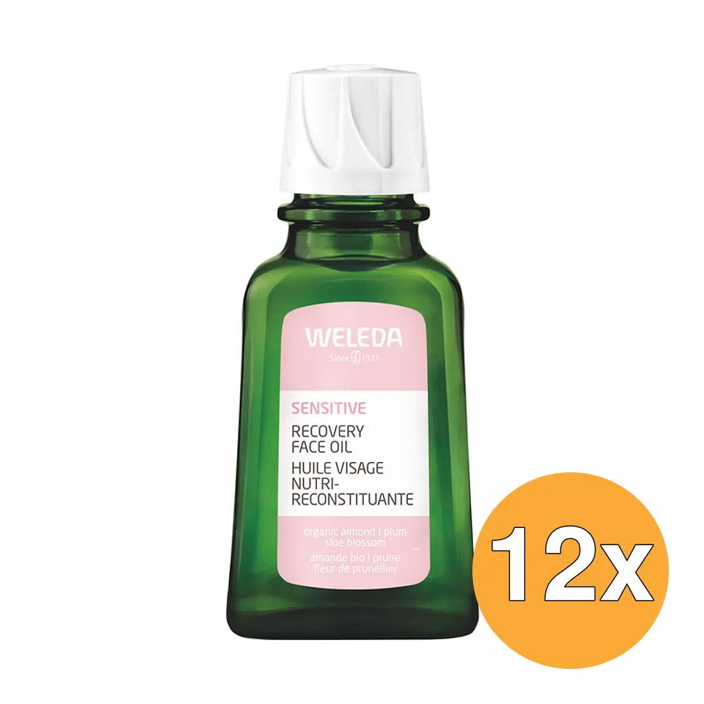 12x Weleda Sensitive Herstellende Gezichtsolie (50 ml)