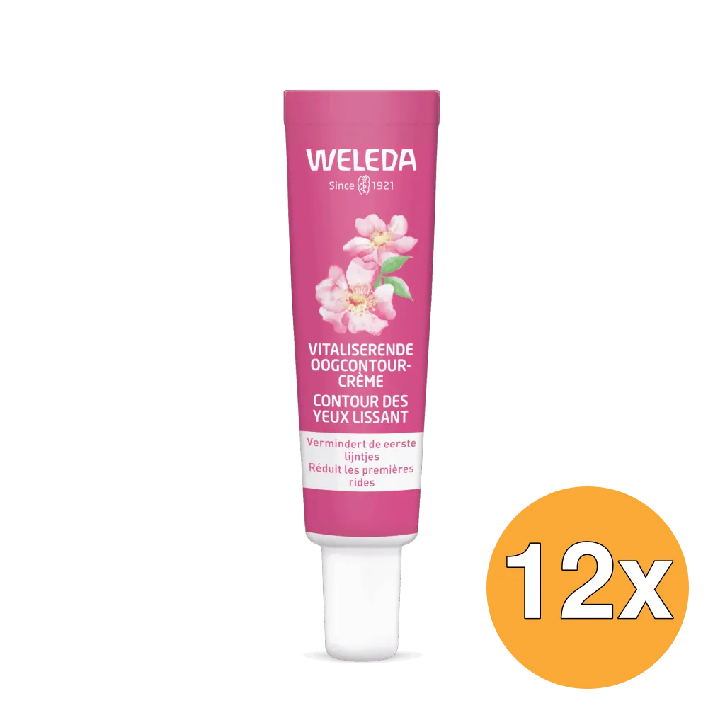 12x Weleda Wilde Rozen & Witte Thee Vitaliserende Oogcontourcreme (12 ml)