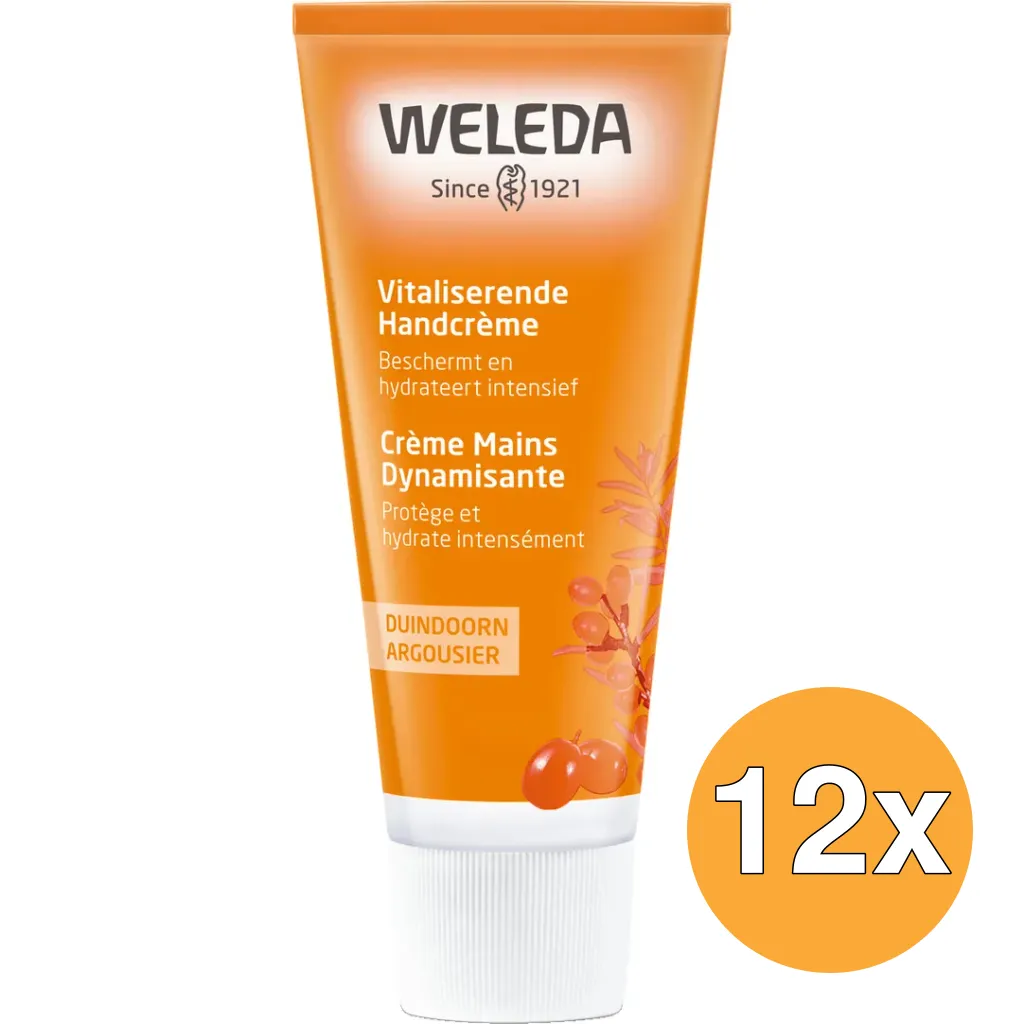 12x WELEDA Duindoorn vitaliserende handcreme (50 ml)