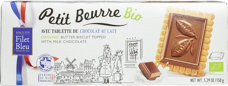 Filet Bleu Boterbiscuits Met Chocoladetopping Melk (150 gr)