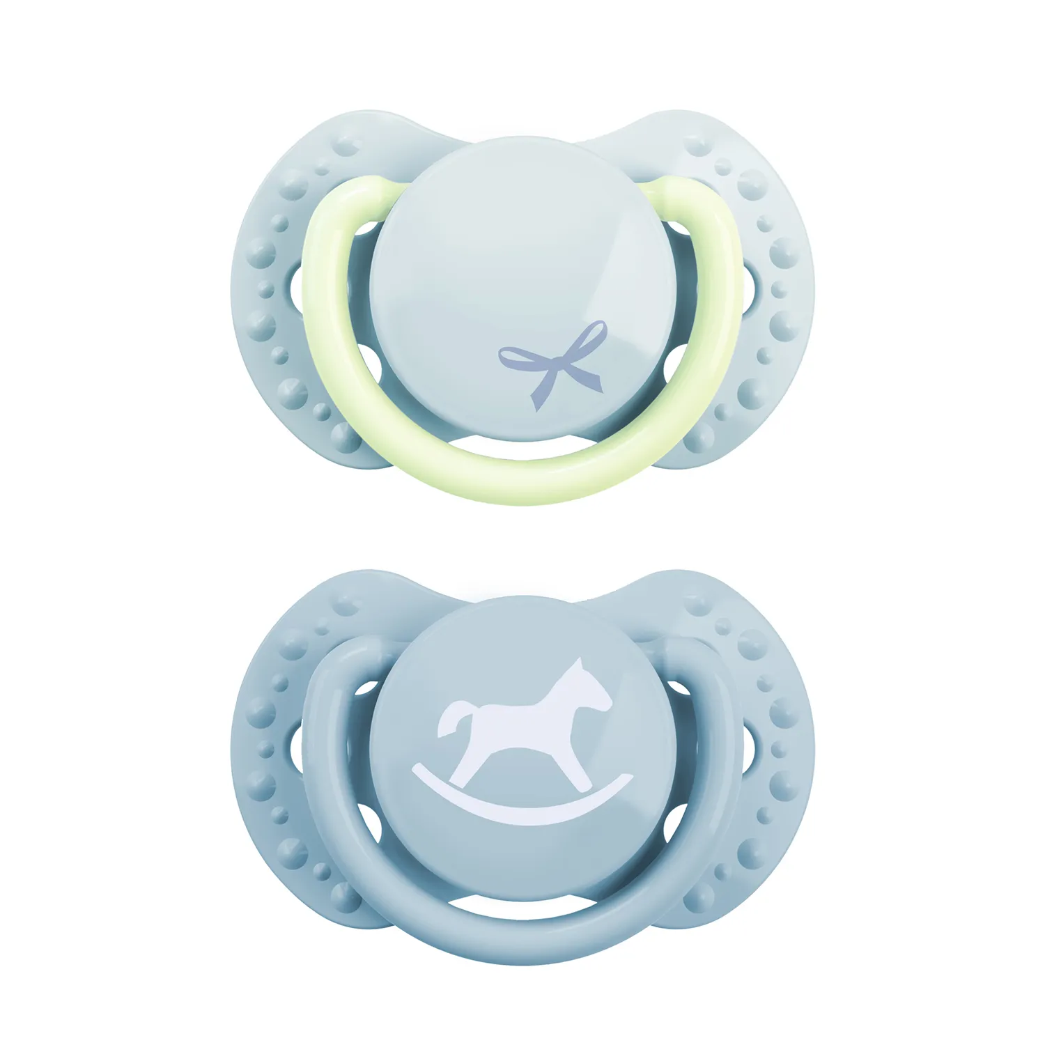 Difrax Fopspeen Dynamic Newborn Blue (2 stuk)