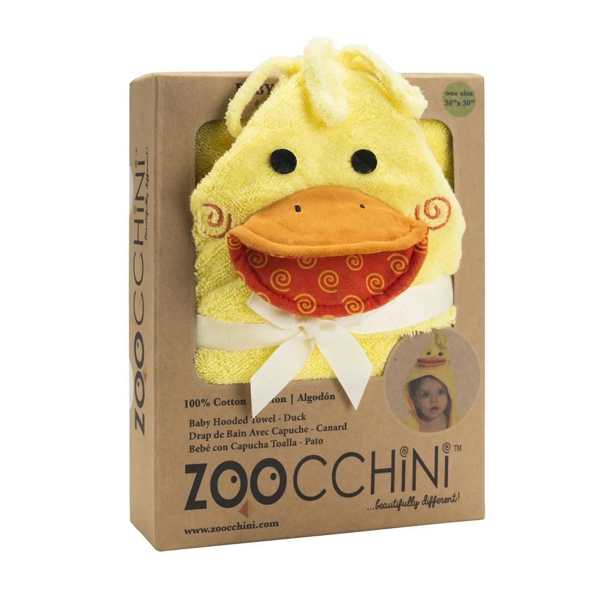 Zoocchini Baby Badcape | Eend (1 stuk)