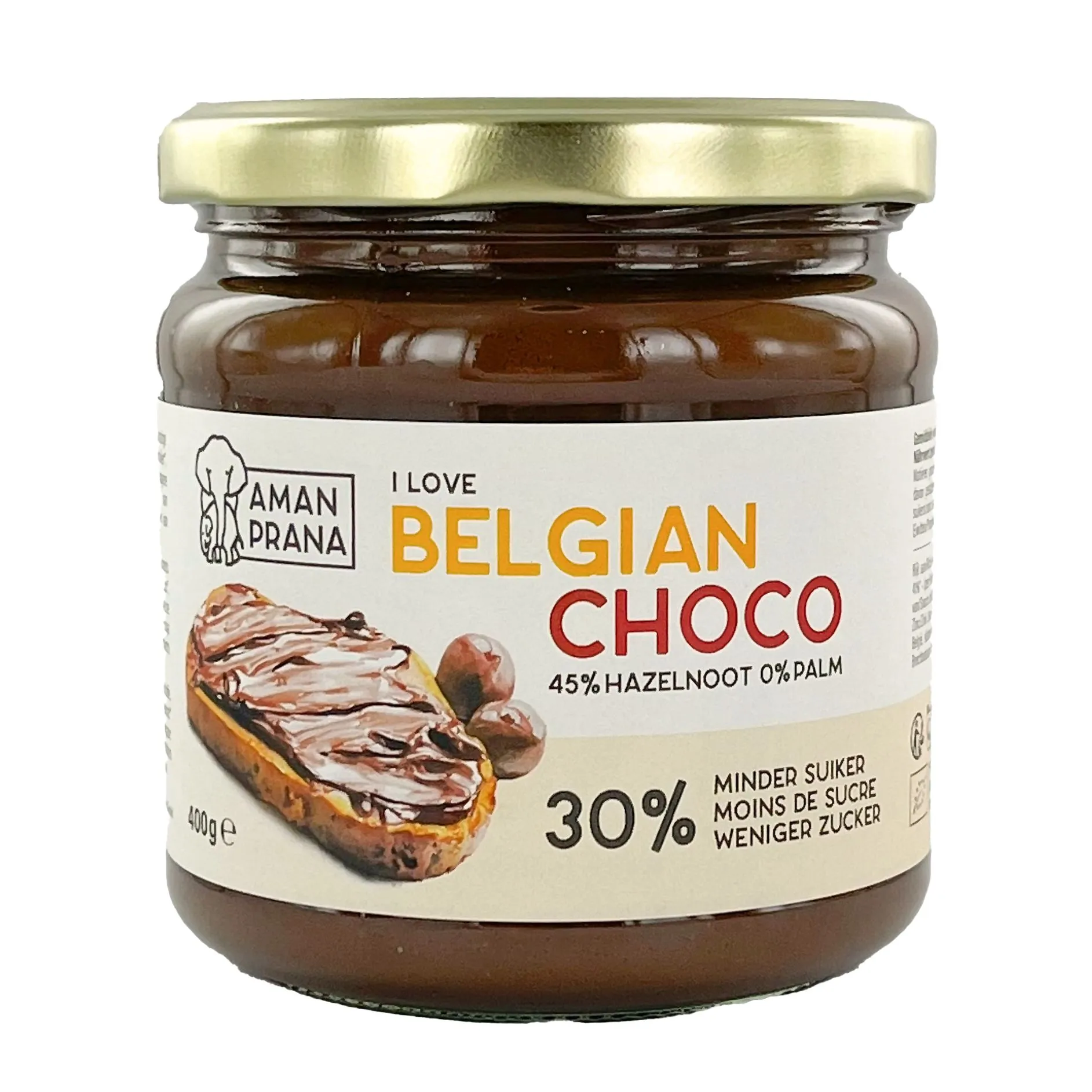 Amanprana I Love Belgische Choco Bio (400 gr)
