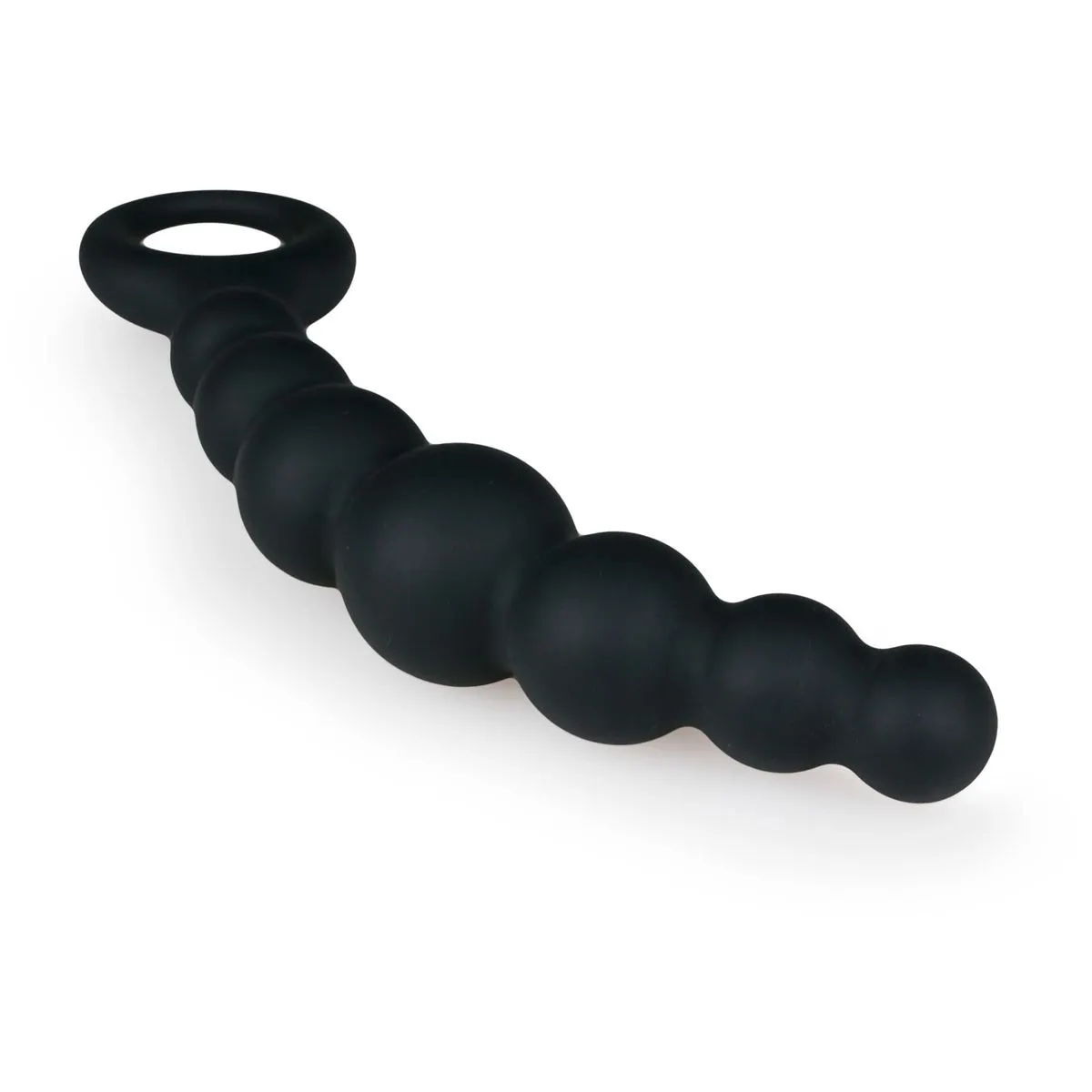 Easytoys Anal Collection Zwarte anale plug met kralen (1 stuk) - image 2