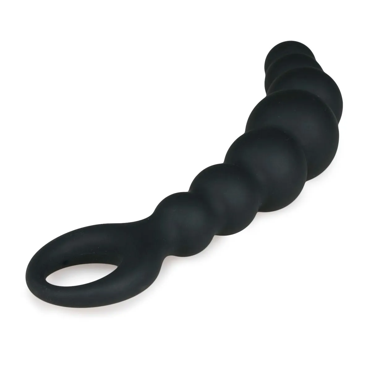 Easytoys Anal Collection Zwarte anale plug met kralen (1 stuk) - image 3