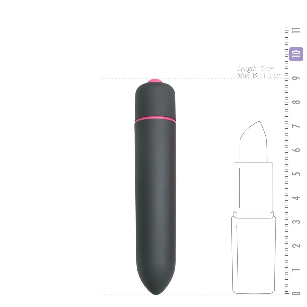 Easytoys Mini Vibe Collection Bullet Vibrator 10 Standen - Zwart (1 stuk) - image 2