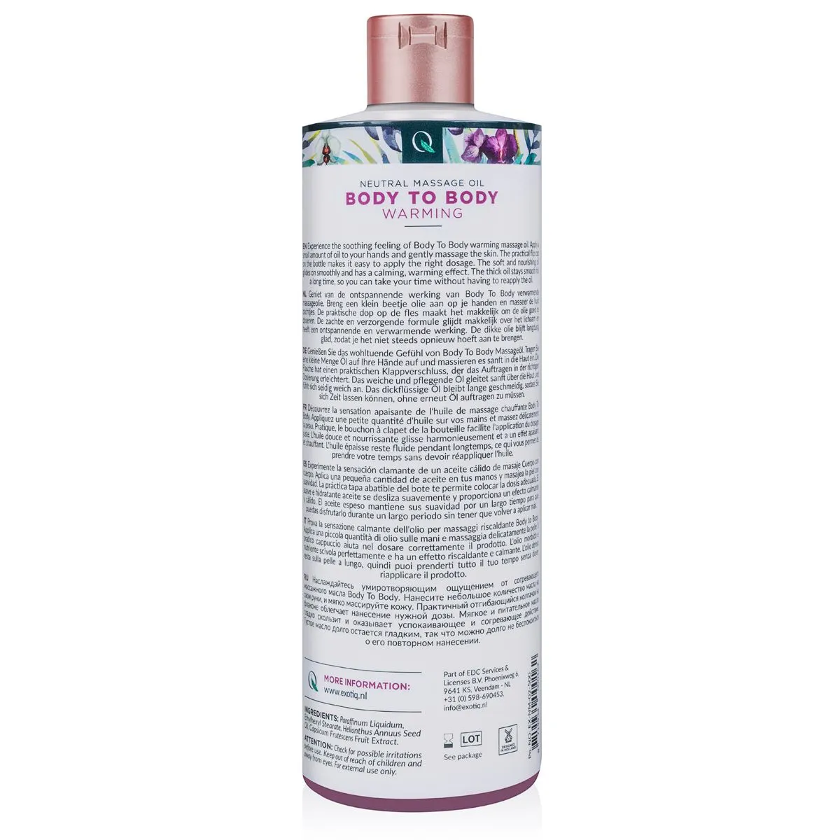 Exotiq Body To Body Verwarmende Massageolie (500 ml) - image 2