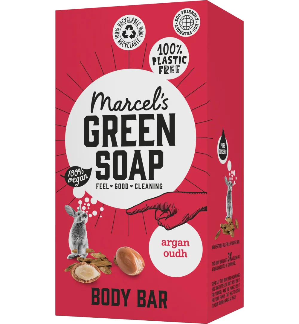 Marcel's Green Soap Shower Bar Argan & Oudh (150 gr) - image 2