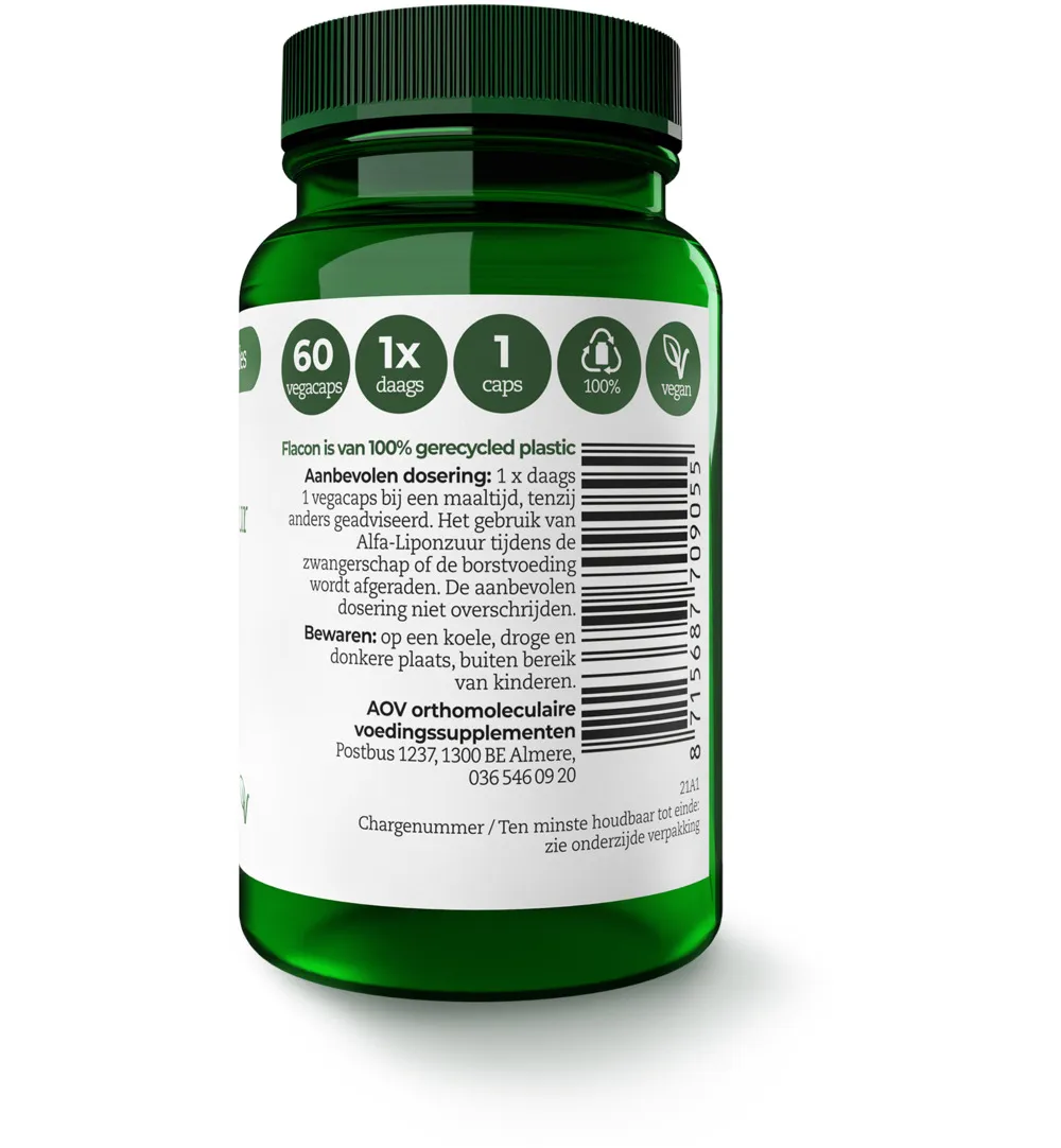 Aov 905 Alfa-Liponzuur (60 vega capsules)