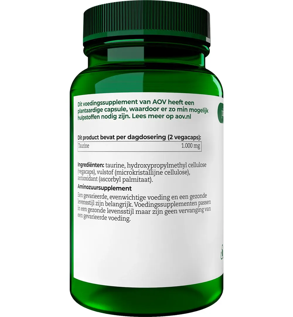 AOV 611 Taurine 500mg (60 vega capsules)