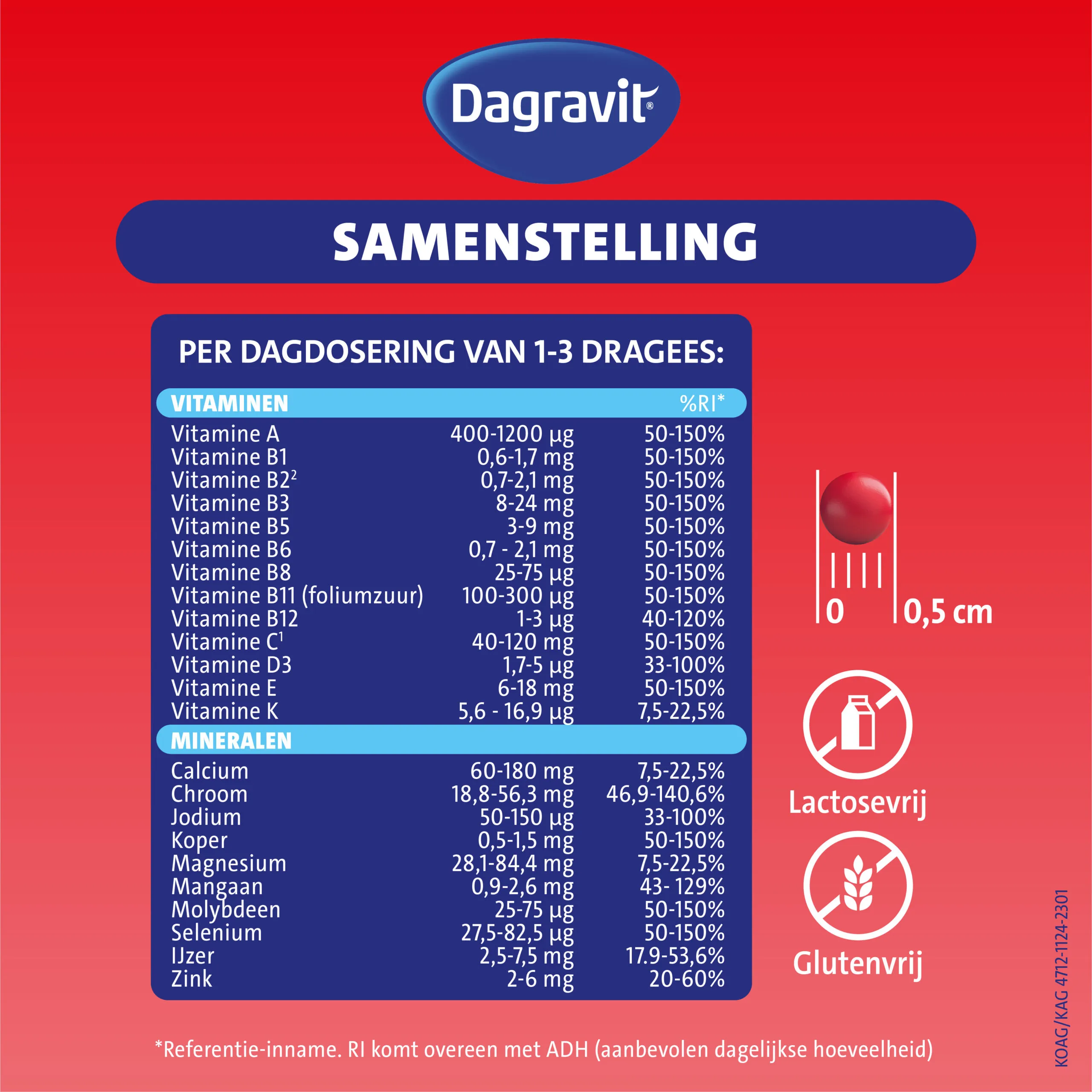 Dagravit Totaal 30 Multivitaminen (350 dragees) - image 4