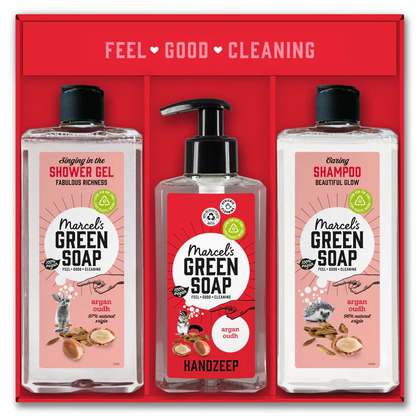 Marcel's Green Soap Giftbox Argan & Oudh (1 set)