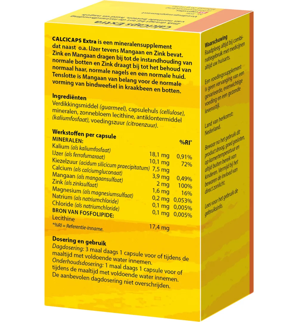 Bloem Calcicaps Forte Huid/Bot/Nagels (45 capsules)