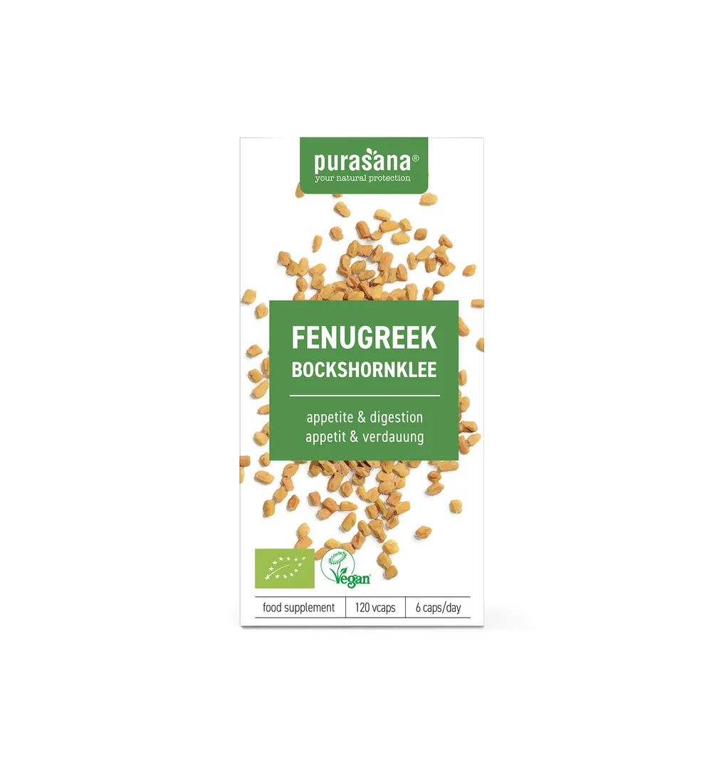 Purasana Fenegriek/Fenugrec Vegan Bio (120 vega capsules)