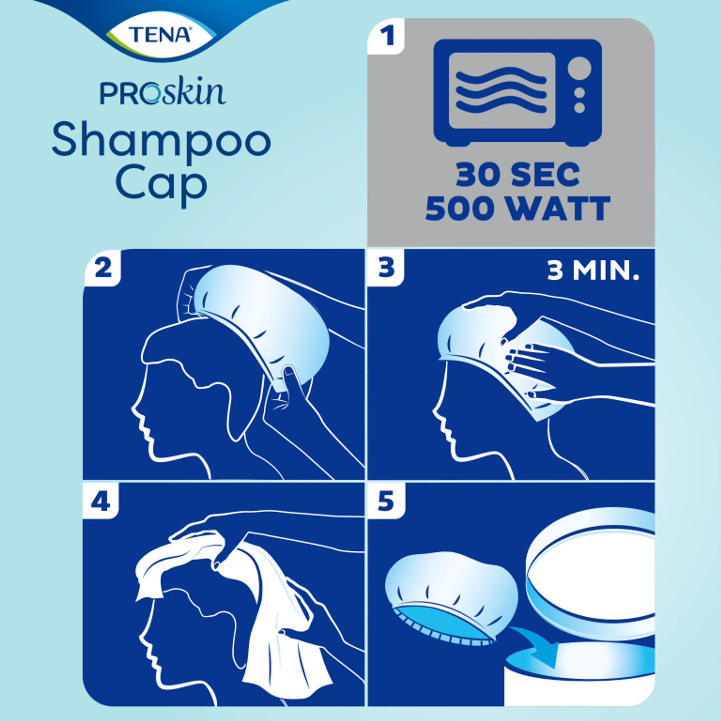 Tena Shampoo Cap (1 stuk) - image 3