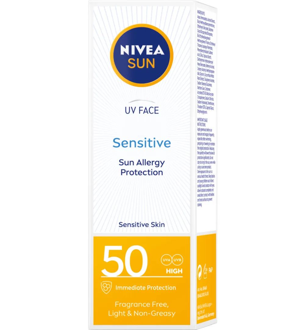 Nivea Sun sensitive face SPF50 (50 ml) - image 3