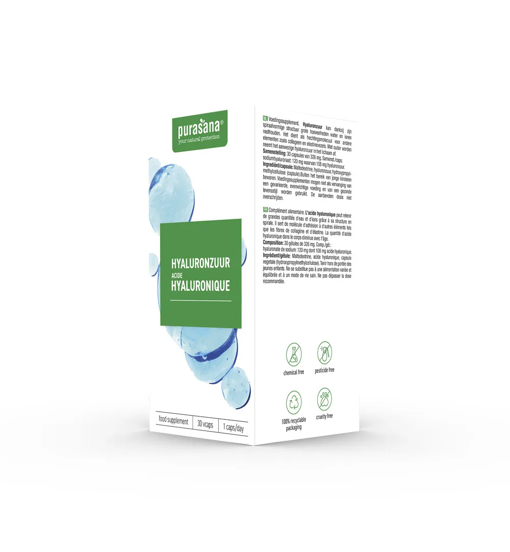Purasana Hyaluronzuur Vegan (30 capsules) - image 4