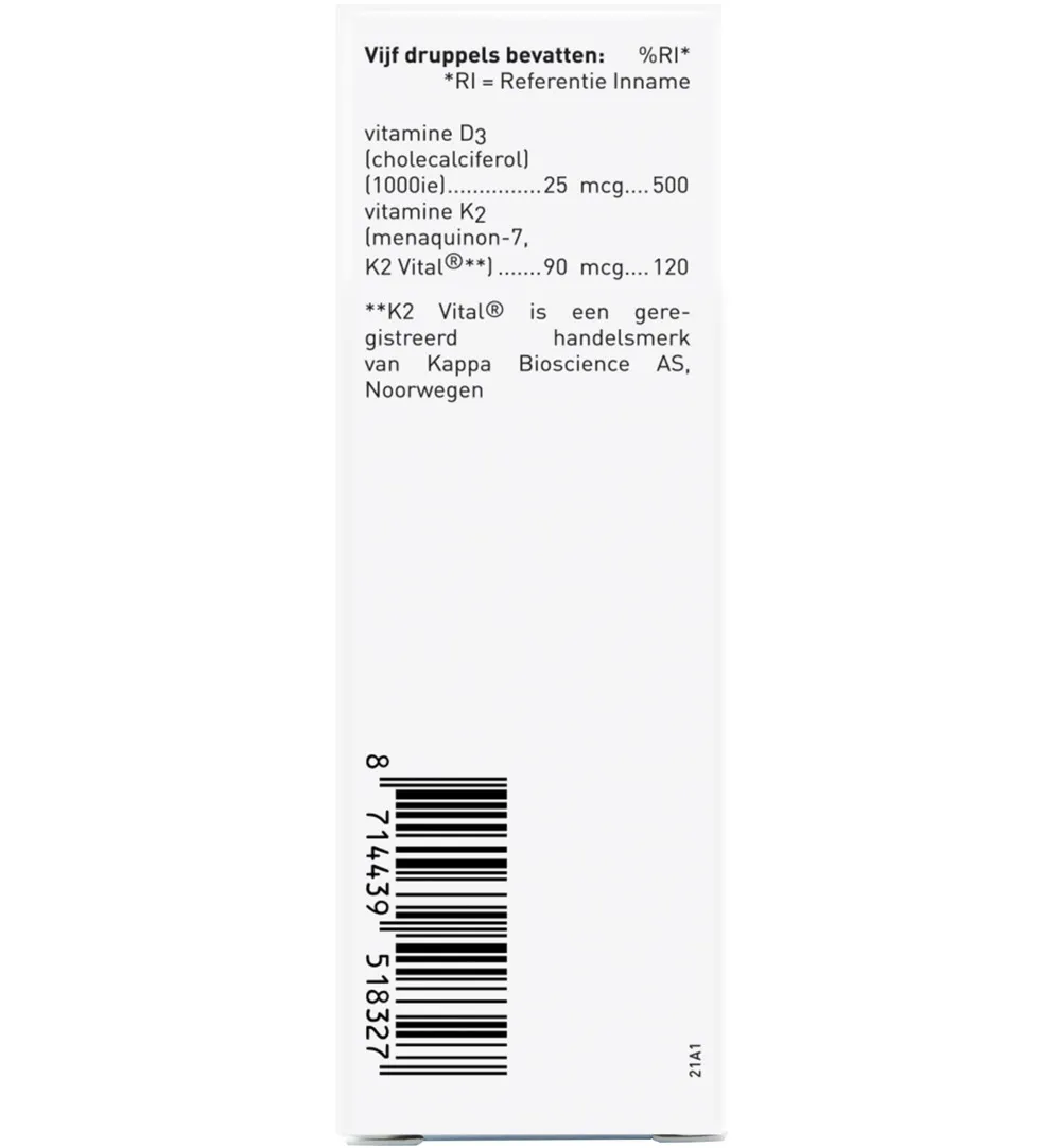 Orthica D3 & K2 oliedruppels (25 ml) - image 2