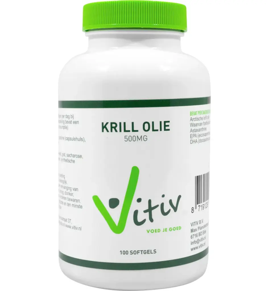 Vitiv Krillolie 500Mg Antartic (100 softgels)