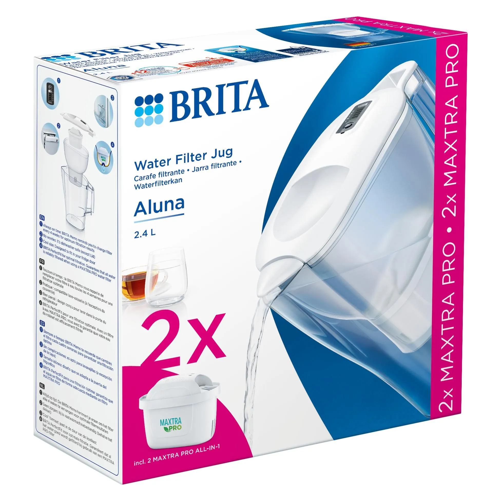 Brita Waterfilterbundel Aluna Cool White (1 stuk)