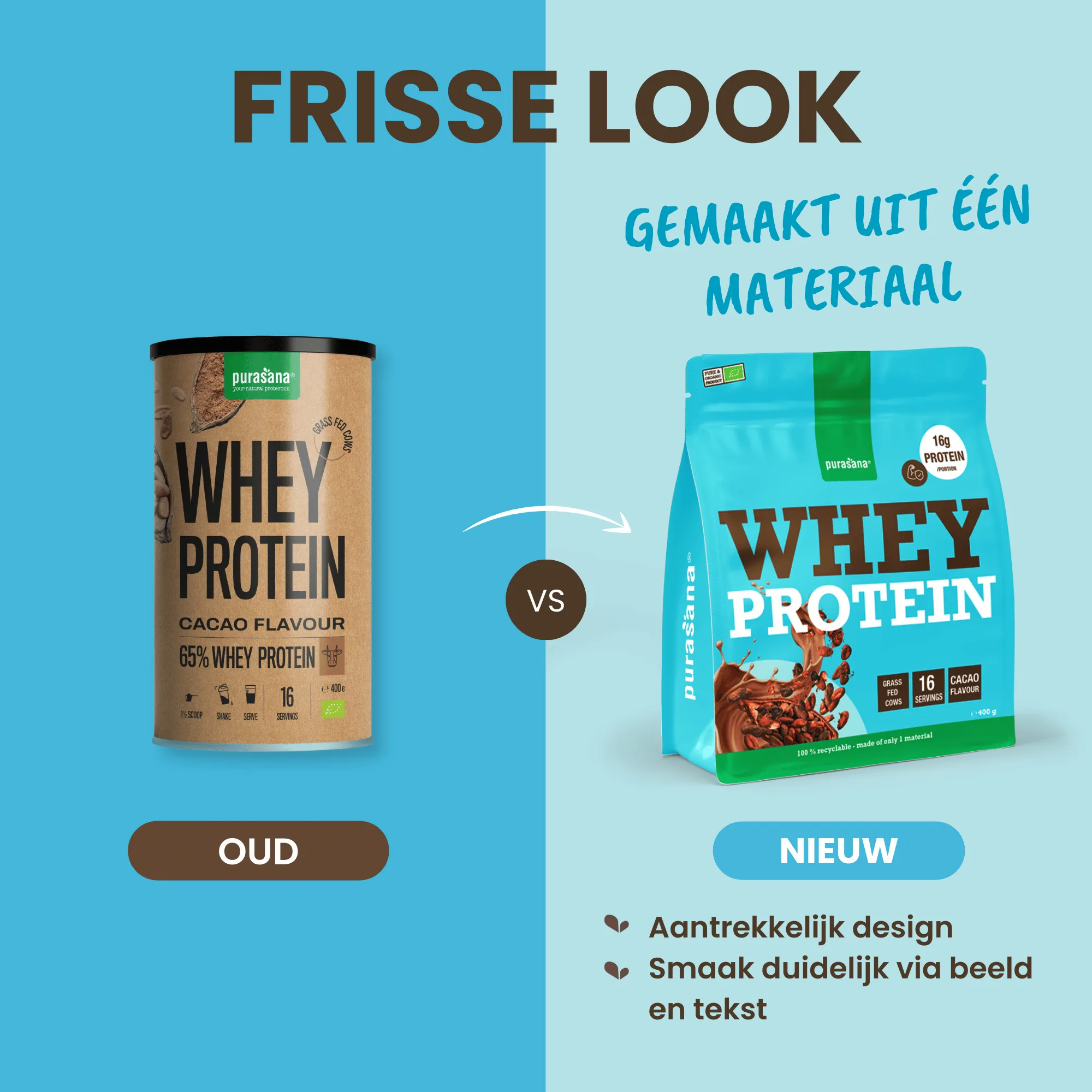 Purasana Whey Proteine Cacao Bio (400 gr) - image 4