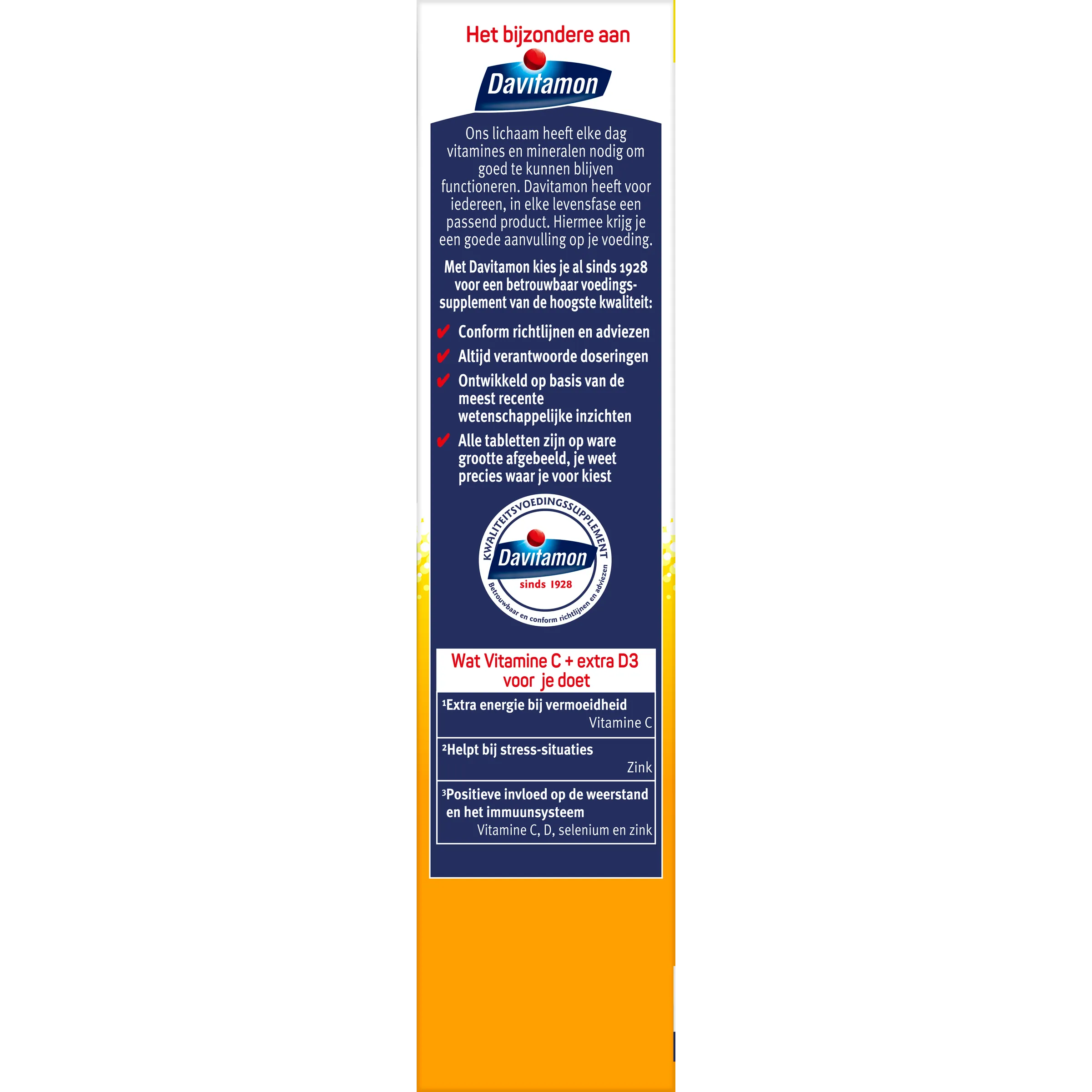 Davitamon Vitamine C + Extra D3 Bruistabletten Citroensmaak (30 tabletten) - image 3