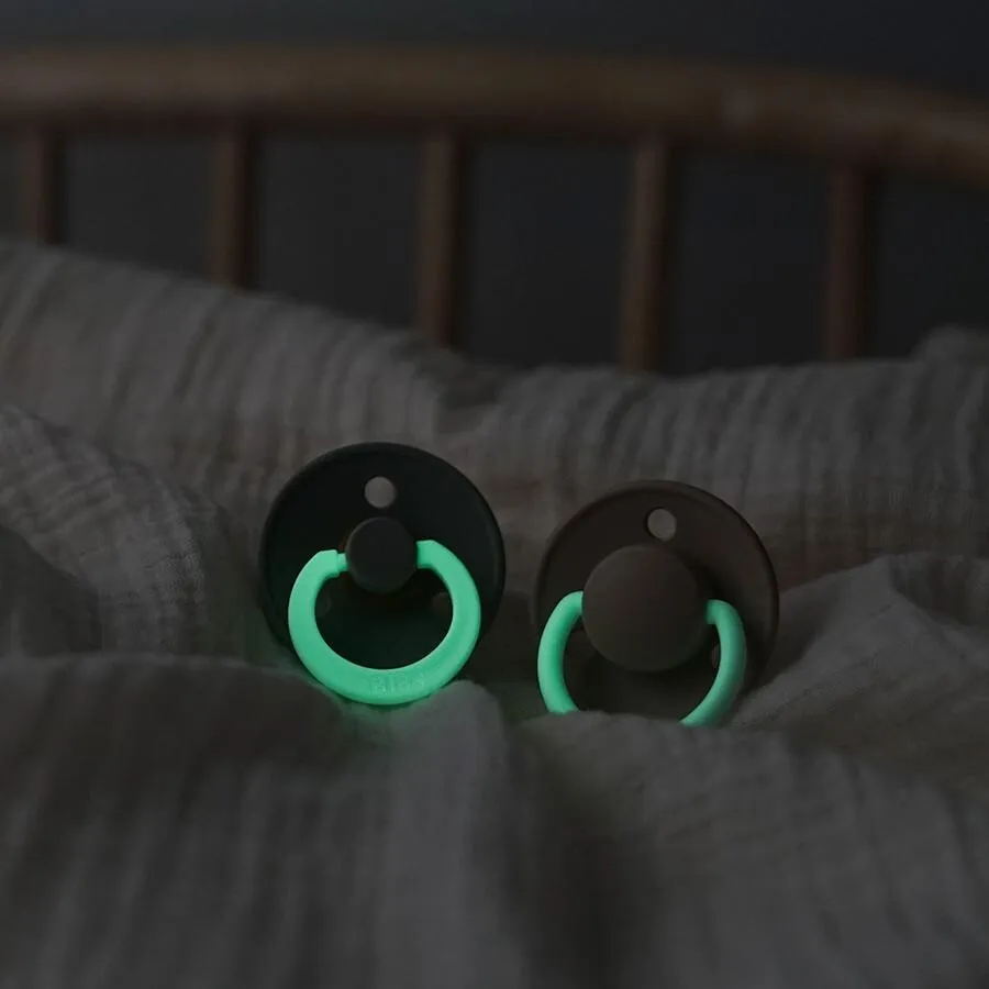 Bibs Glow Fopspeen 0-6 Maanden Sage/cloud (2 stuks)