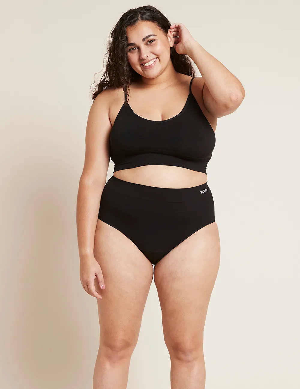 Boody Menstruatieondergoed Tailleslip Zwart Licht/normaal Maat S (1 stuk) - image 2