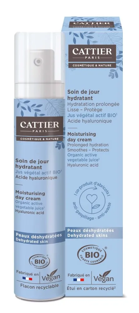 Cattier Moisturising Day Cream Hyaluronic Acid Dehydtrated Skin (50 ml) - image 2