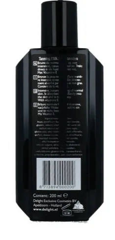 Delight Tanning Milk Uv Intensive (200 ml)