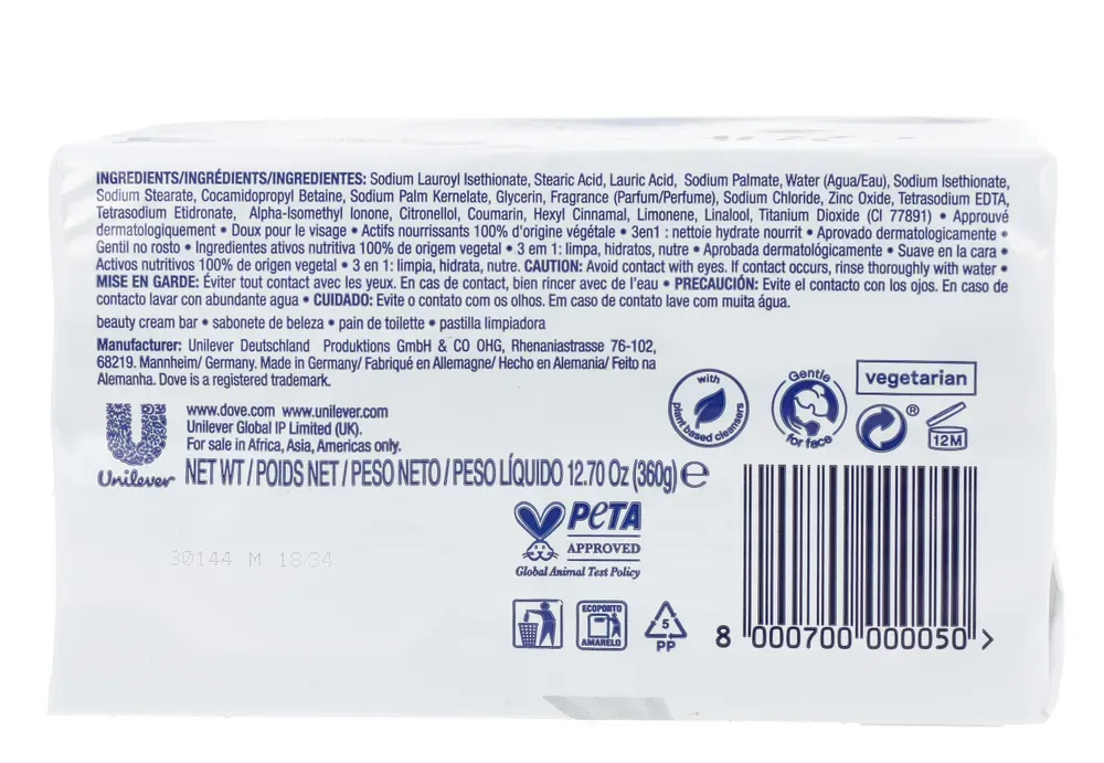 Dove Original Beauty Cream Zeep (4 x 90 gr)
