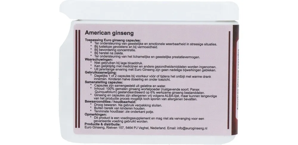 Euro Ginseng American (75 capsules)