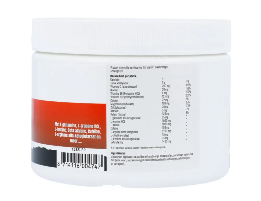 Fitshape Pre Workout Formule Poeder (200 gr)