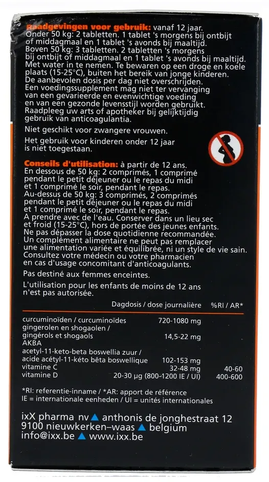 Ixx Intense Gewrichten Spieren Tabletten (60 capsules) - image 3