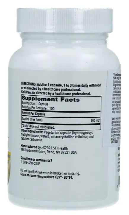 Sfi Health Taurine Capsules (100 capsules)