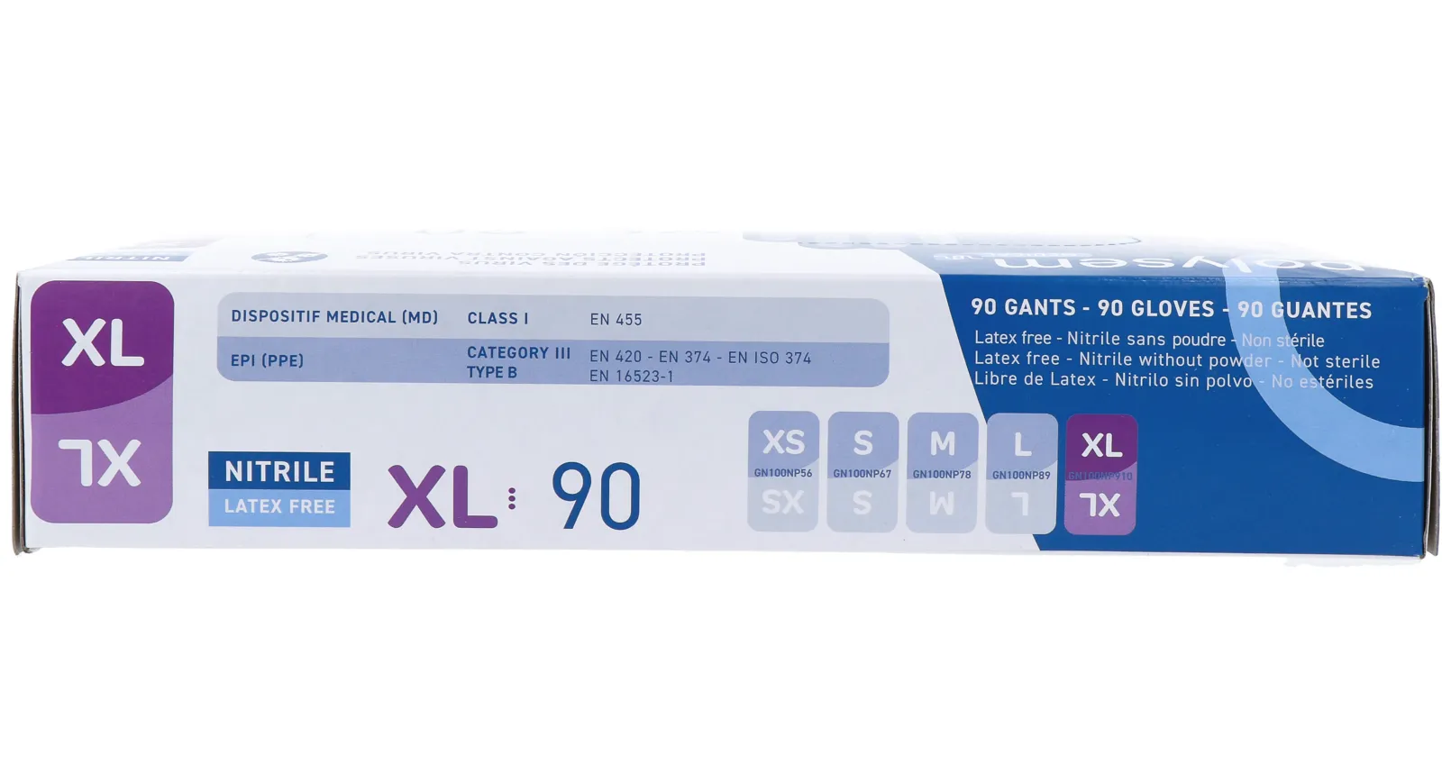 Polysem Nitril Handschoenen Maat XL (90 stuks) - image 2