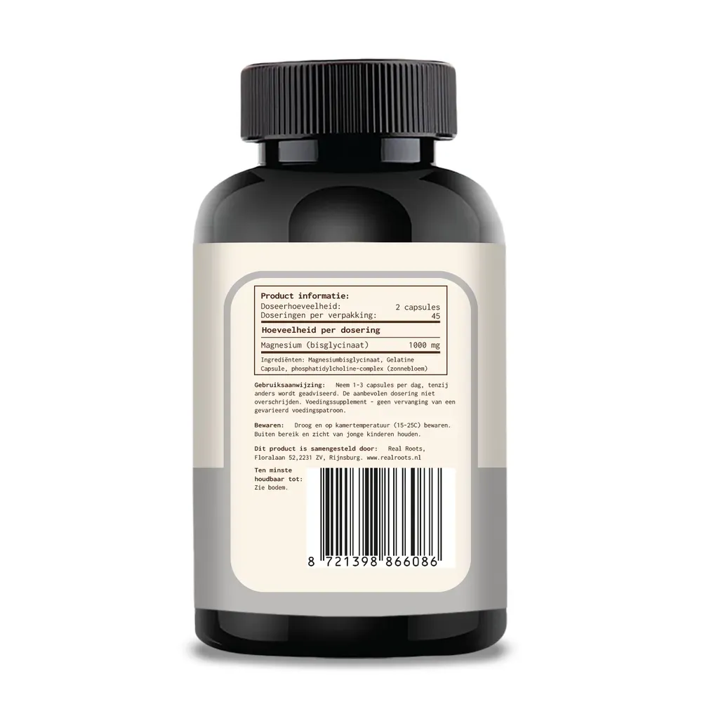 Real Roots Magnesium Capsules (90 capsules)