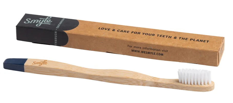 Smyle Tandenborstel Bamboo Donkerblauw Soft (1 stuk)