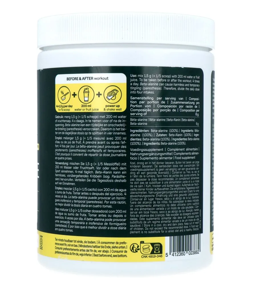 The Green Athlete Beta-alanine Poeder (600 gr)