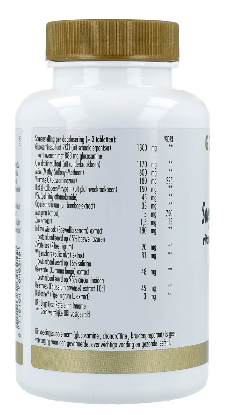Golden Naturals Soepele Gewrichten Support Tabletten (60 tabletten) - image 2