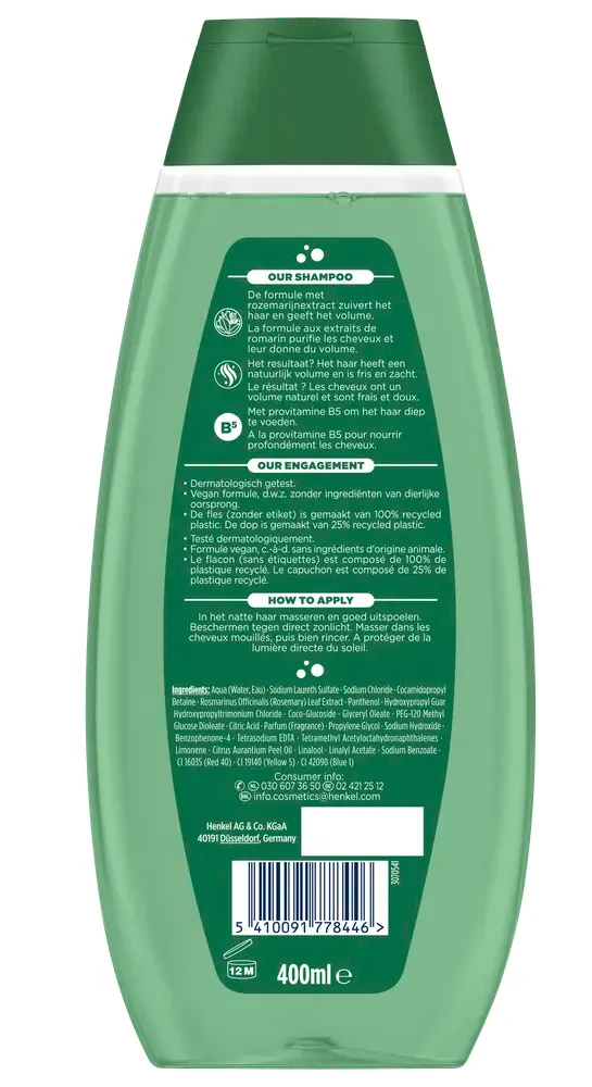 Schauma Shampoo Kruiden & Volume (400 ml)