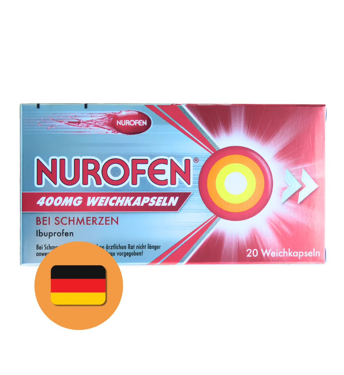 Nurofen 400mg Fastine Liquid Caps (20 stuks)