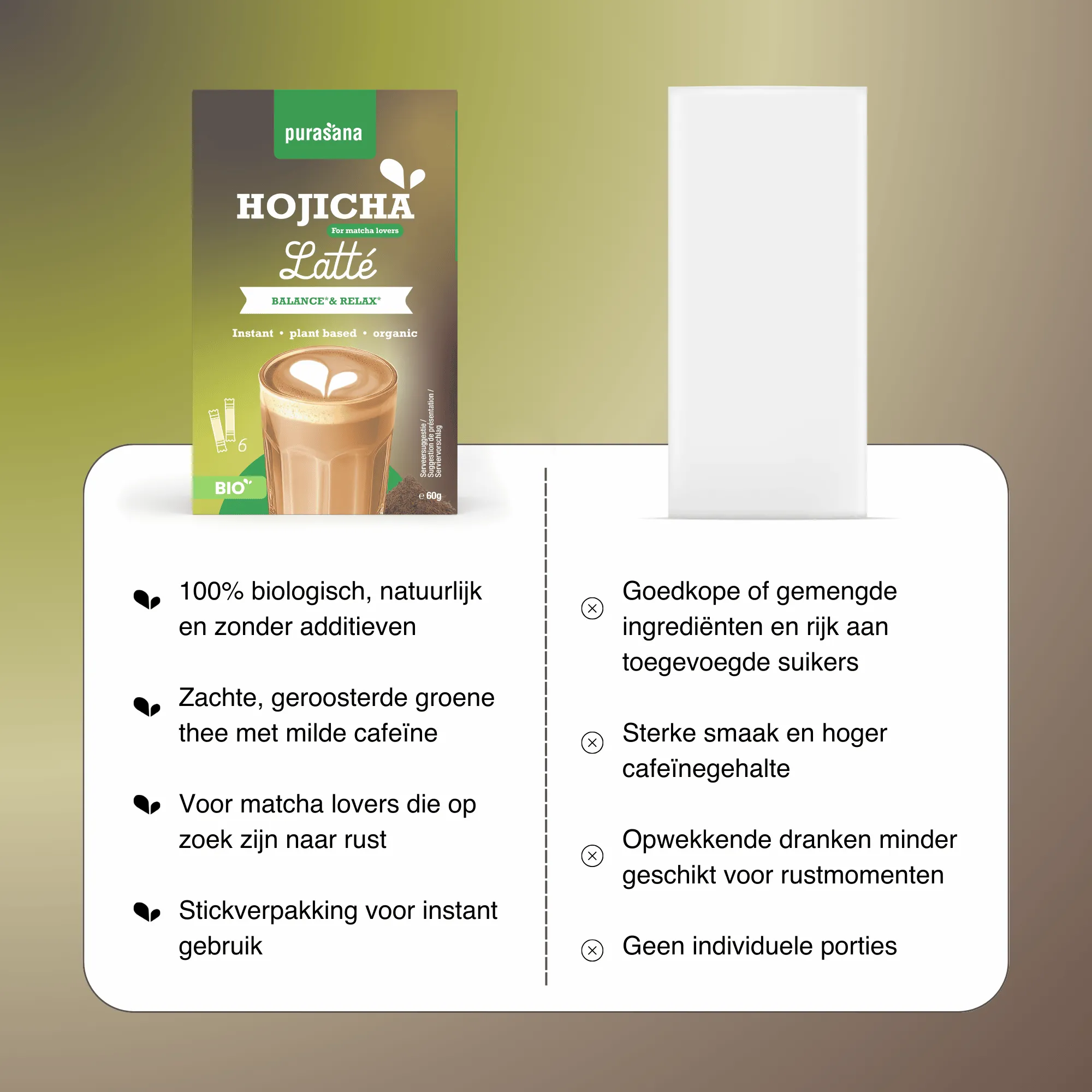 Purasana Instant Hojicha Latte 6x10g Bio (60 gr) - image 11