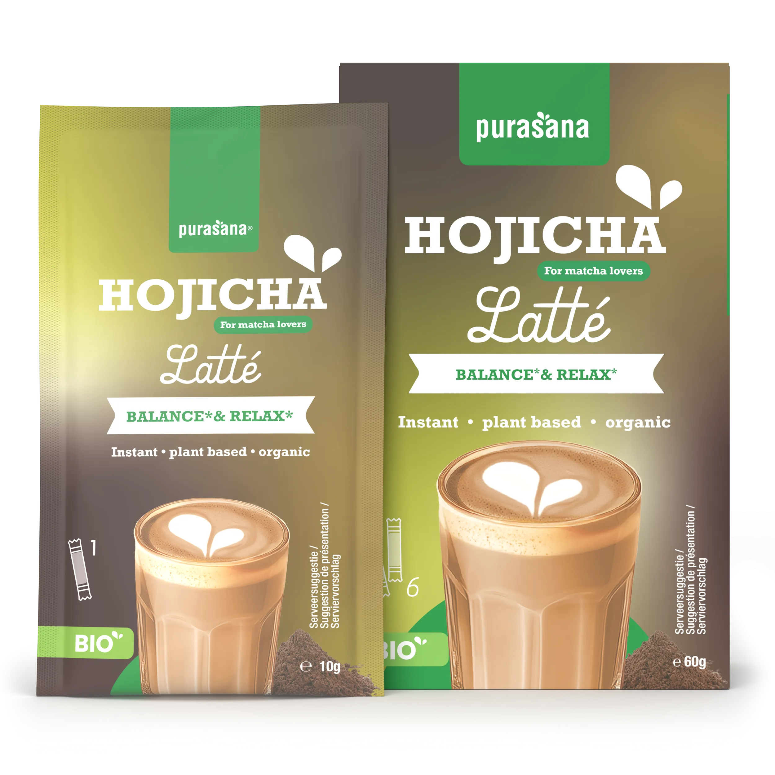 Purasana Instant Hojicha Latte 6x10g Bio (60 gr) - image 5
