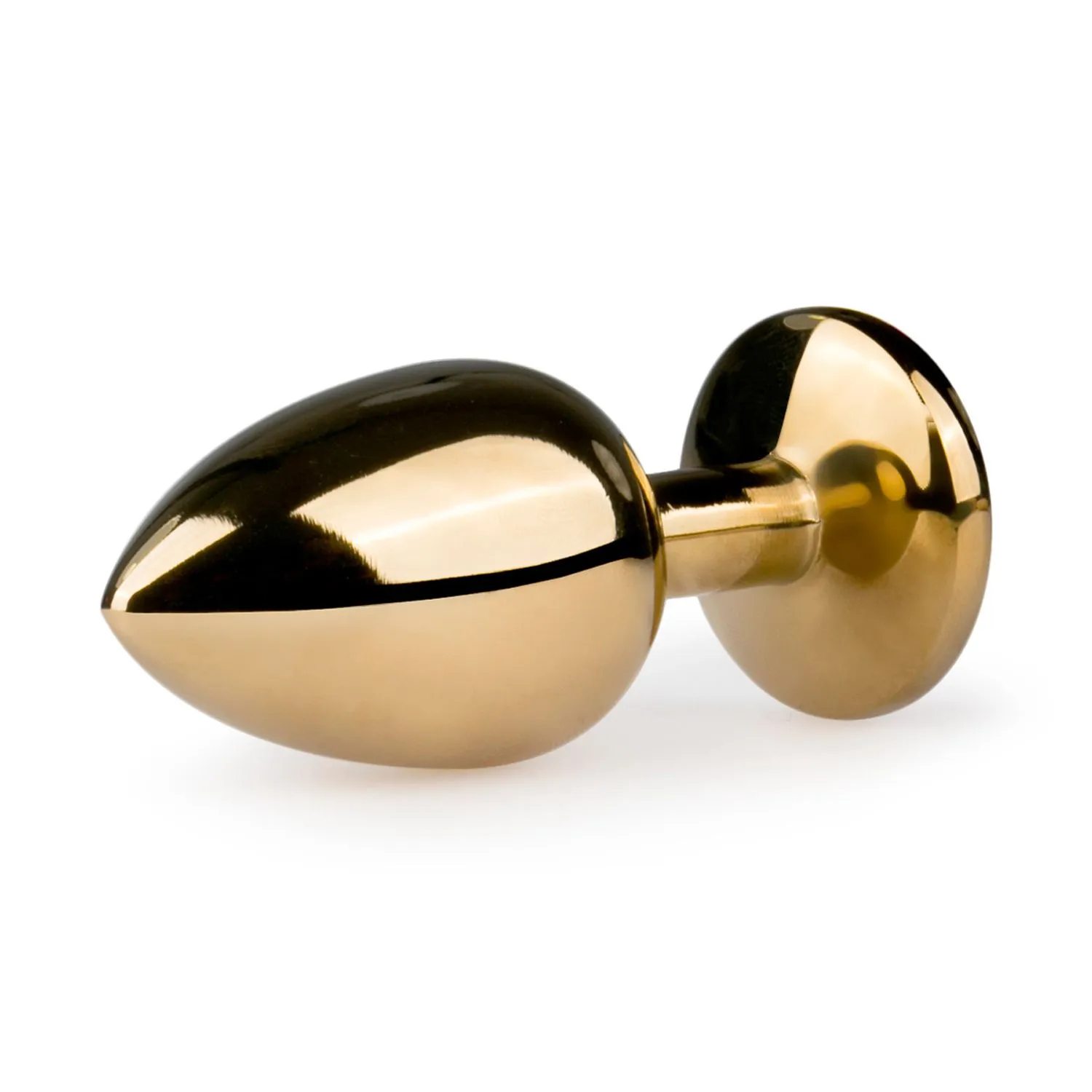 Easytoys Anal Collection - Metal Butt Plug with Clear Stone Goud (1 stuk) - image 2